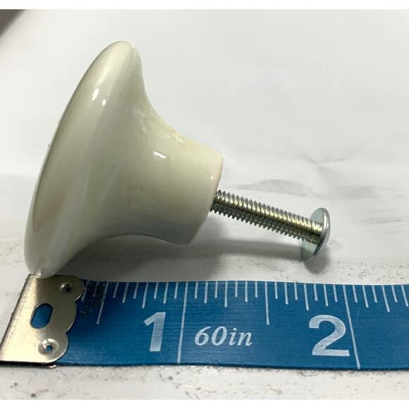 Vintage‎ Ceramic Cupboard Drawer Furniture Knobs 24 Pulls Floral Silver Trim - Picture 7 of 7